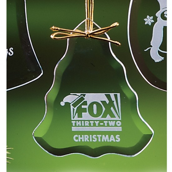 Custom Logo Beveled Jade Crystal Tree-Shaped Ornaments