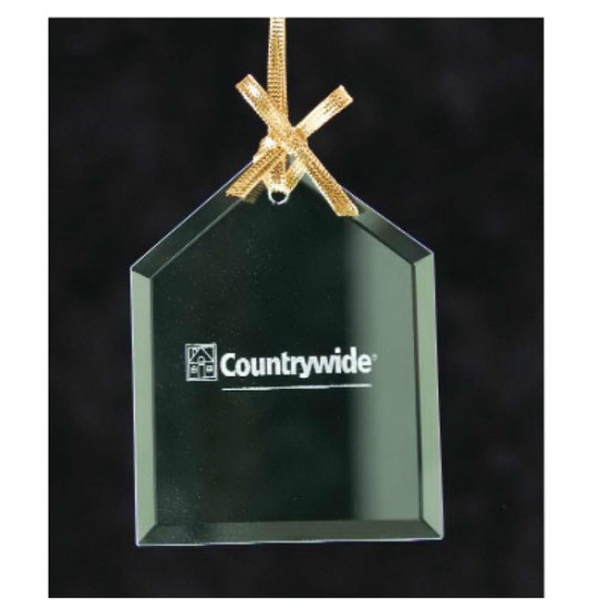 Custom Logo House Jade Glass Ornament