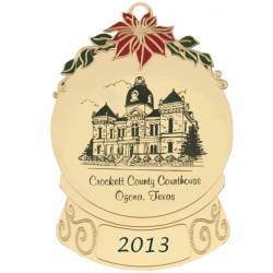 Custom Logo Snow Globe Holiday Ornament