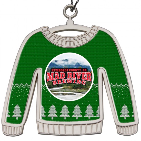 Custom Logo Shiny Nickel Finish Ugly Sweater