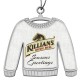 Custom Logo Shiny Nickel Finish Ugly Sweater Ornament With Epoxy Dome