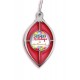 Custom Logo Red Stained Glass Effect Ornament