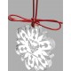 Custom Shape Acrylic Christmas Ornaments Etched with Your Logo