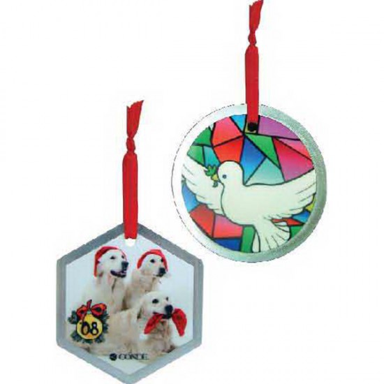 Custom Logo Full Color Aluminum Ornaments