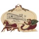 Custom Logo Horse & Sleigh Holiday Ornament
