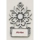 Custom Logo Marken Design Snowflake Cast Ornaments 