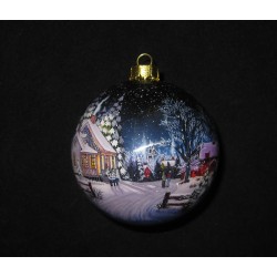 Custom Logo 3" Ball Glass Ornament - Fine Art Artwork Custom Logo 3" Ball Glass Ornament - Fine Art Artwork