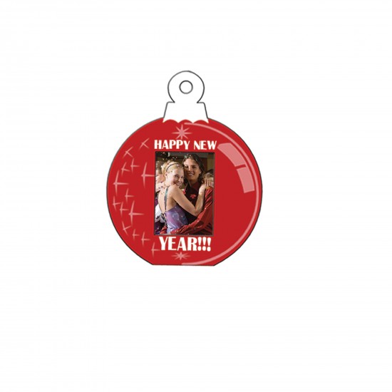 Custom Logo Holiday Fun Ornament Photo Frame