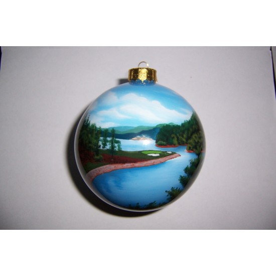 Custom Logo 3" Ball Glass Ornament - Complex Artwork