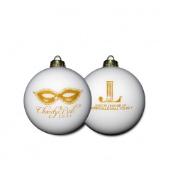 Custom Logo 3" Ball Glass Ornament - Simple Artwork Custom Logo 3" Ball Glass Ornament - Simple Artwork