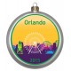 Custom Logo Round Glass Disc Ornaments 3 1/2"