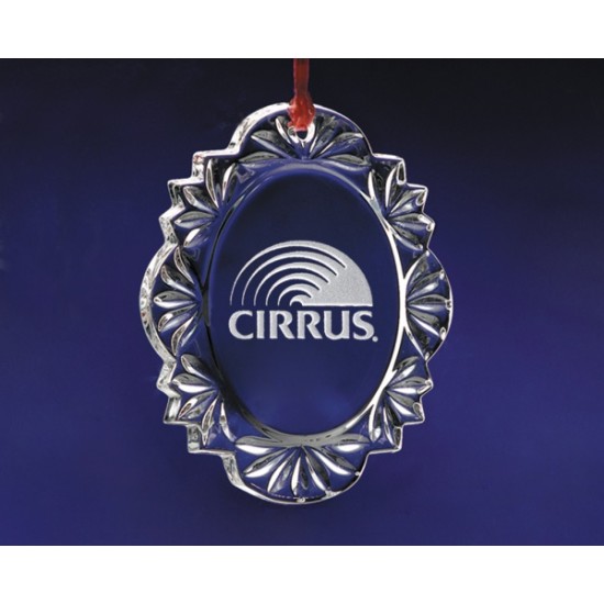 Custom Logo Crystal Portrait Ornament