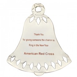 Custom Logo Bell Silver Plated Holiday Ornament