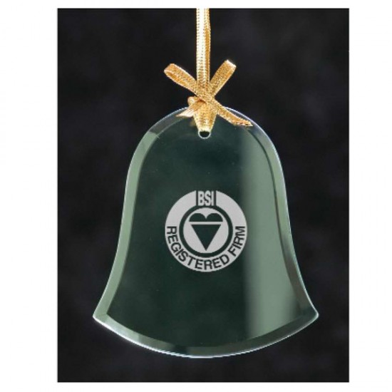 Custom Logo Bell Jade Glass Ornament