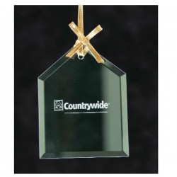 Custom Logo House Jade Glass Ornament Custom Logo House Jade Glass Ornament