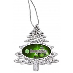 Custom Logo Glitter Christmas Tree Ornament