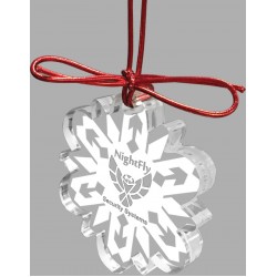 Custom Shape Acrylic Christmas Ornaments Etched with Your Logo