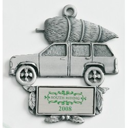 Custom Logo Marken Design Truck w/ Tree Cast Ornament w/ Silk Screened Plate Custom Logo Marken Design Truck w/ Tree Cast Ornament w/ Silk Screened Plate