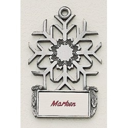 Custom Logo Marken Design Snowflake Cast Ornaments  Custom Logo Marken Design Snowflake Cast Ornaments