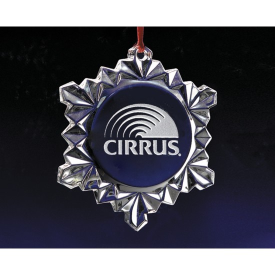 Custom Logo Crystal Snowflake Ornament