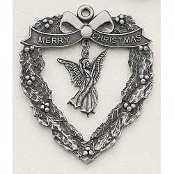 Custom Logo Heart Wreath with Cast Dangle Cast Ornament Modified Design Collection Custom Logo Heart Wreath with Cast Dangle Cast Ornament Modified Design Collection