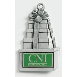 Custom Logo Design Gifts Cast Ornament w/ Silk Screened Plate